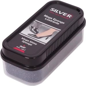 Silver Instant Shine Sponge Black