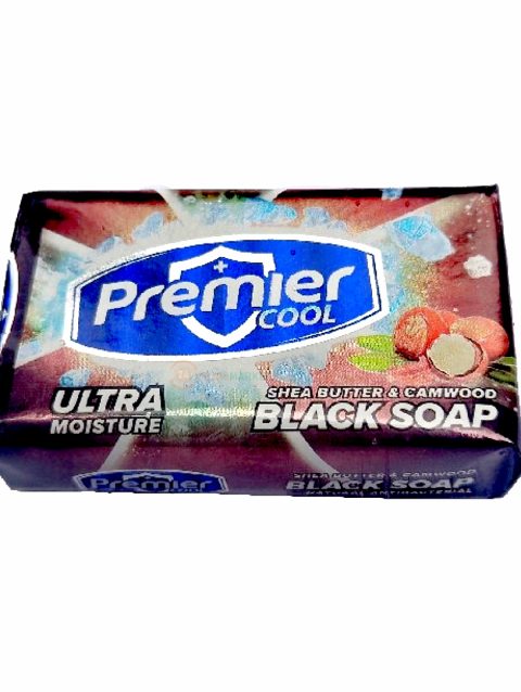 Premier Cool Shea Butter & Camwood Black Soap 120g (Pack of 6)