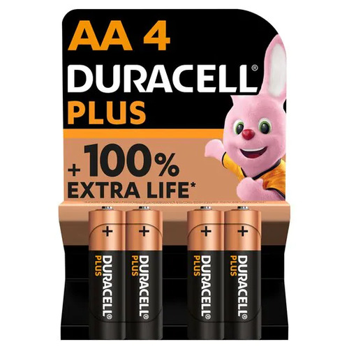 Duracell Plus Aa4 Batteries (4pk)