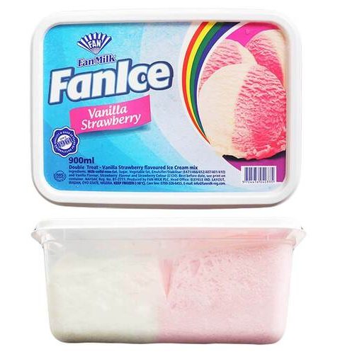 Fanice Vanilla Strawberry Ice Cream (900ml)
