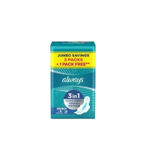 Always 3in1 Heavy flow Sanitary Pad (28pcs)