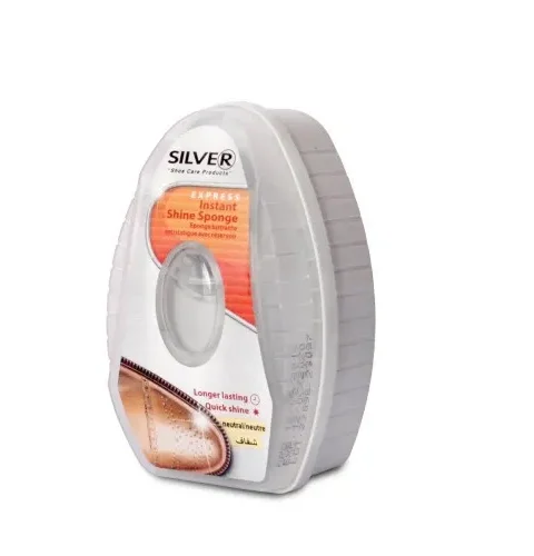 Silver Instant Shine Sponge Black