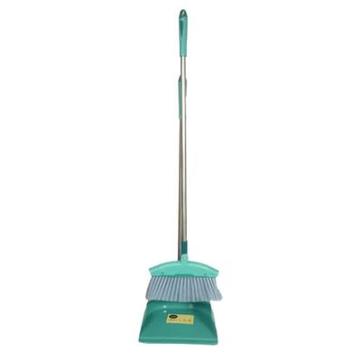 Premium Long Broom And Dustpan
