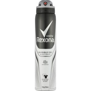 Rexona Men Invisible Dry Black + White Antiperspirant Deodorant - 250ml