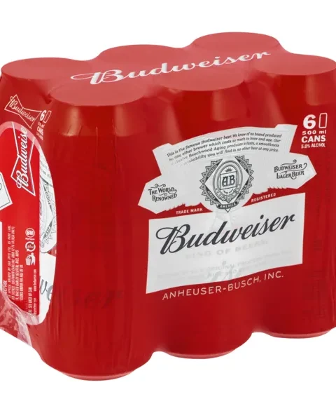 Budweiser Lager Beer 500ml x6