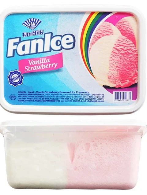 FanIce Ice Cream Vanilla & Strawberry | 2L