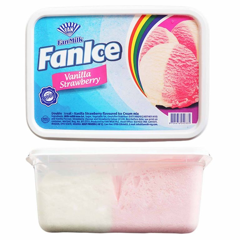 FanIce Ice Cream Vanilla & Strawberry | 3L