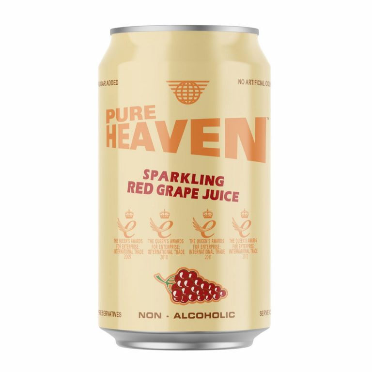 Pure Heaven Sparkling Health Red Grape Drink (Can) – 33cl