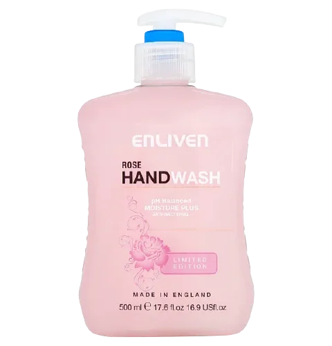 Enliven Anti Bacterial Rose Hand Wash - 500ml