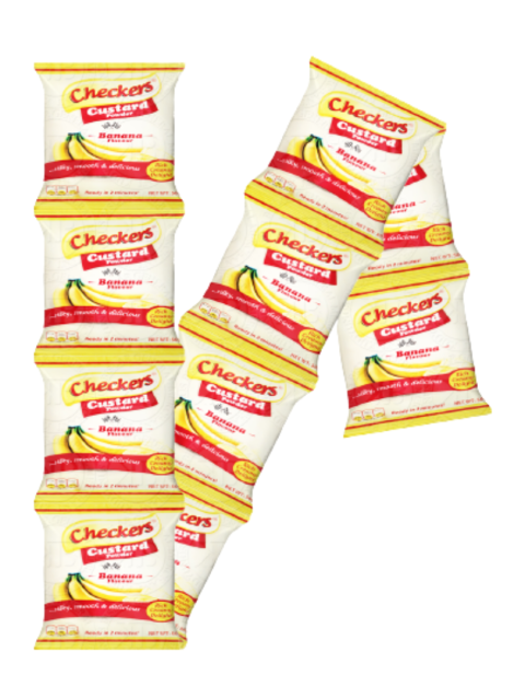 Checkers Banana Flavour Custard | 50g x10