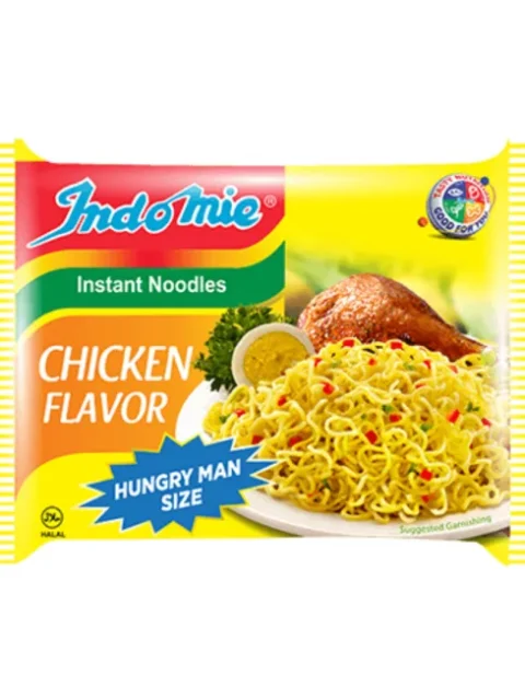 Indomie Chicken Flavour Noodles Hungry Man - 180g (Carton)