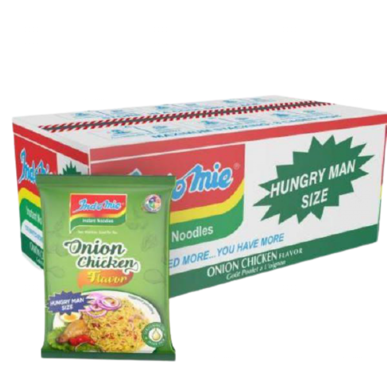 Indomie Onion Chicken Noodles (Hungry Man – Carton) 180g