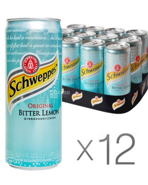 Schweppes Bitter Lemon - 33cl x12