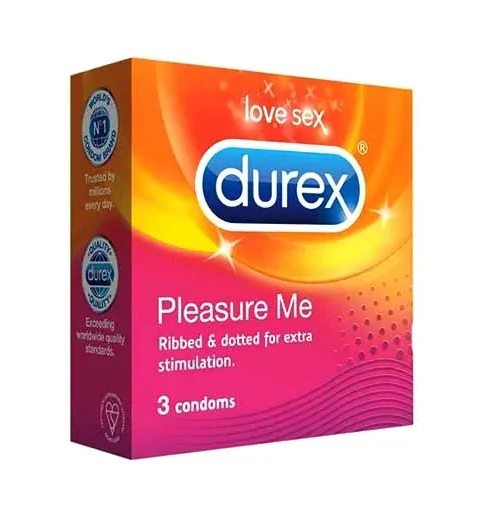 Durex Pleasure Me Condoms x3