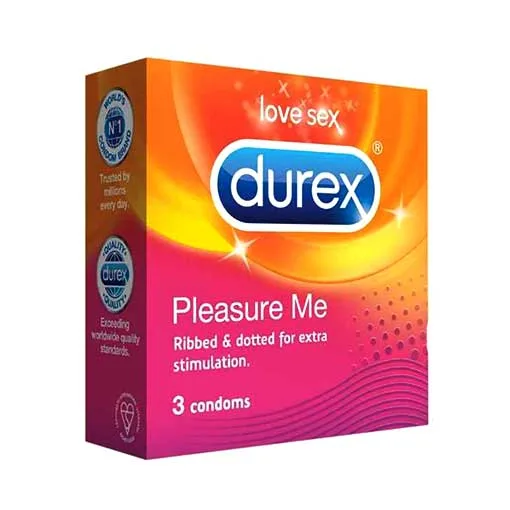 Durex Pleasure Me Condoms x3