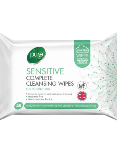Pure Sensitive Cleansing Wipes -(25wipes)