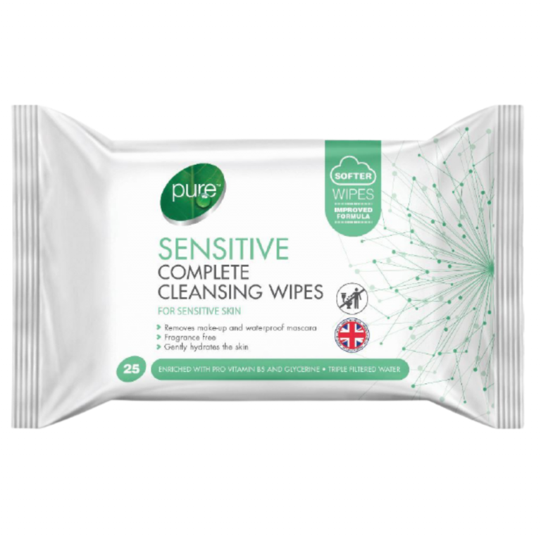 Pure Sensitive Cleansing Wipes -(25wipes)