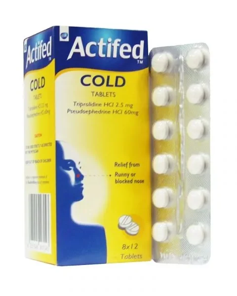 Actifed Cold Tablets (12 Tabs)