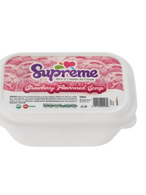 Supreme Ice Cream Strawberry 220ml