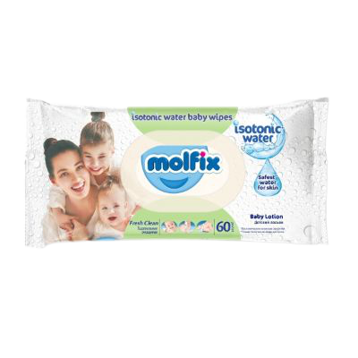 Molfix Fresh And Clean Isotonic Wet Wipes -60wipes