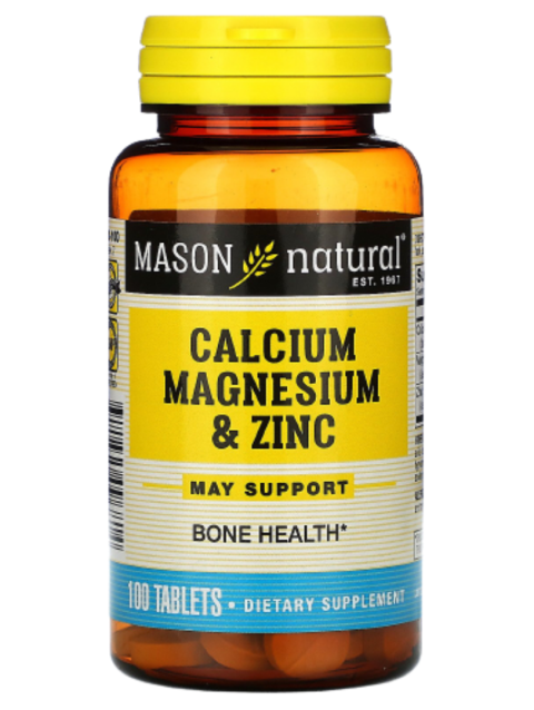 Mason Calcium, Magnesium & Zinc - 100 Tablets