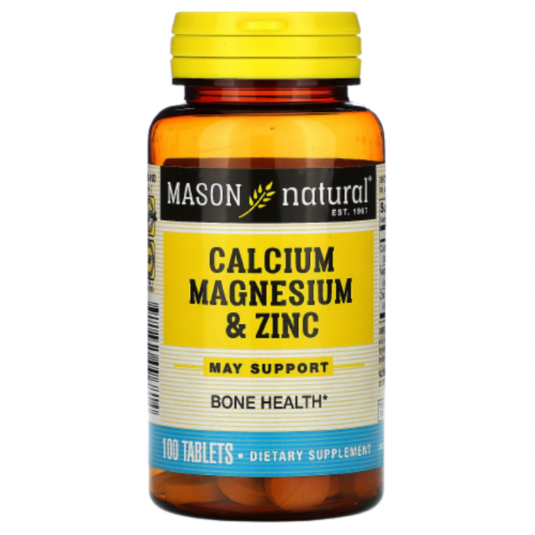 Mason Calcium, Magnesium & Zinc – 100 Tablets