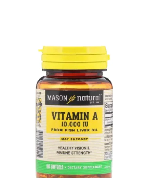 Mason Vitamin A 10000 IU -100 Soft Gels