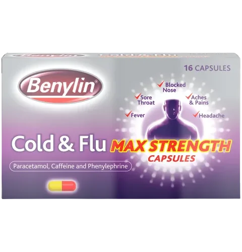 Benylin Cold & Flu Max Strength -16 Capsules