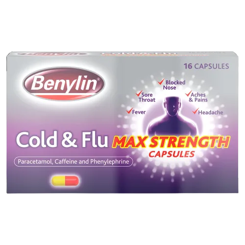 Benylin Cold & Flu Max Strength -16 Capsules