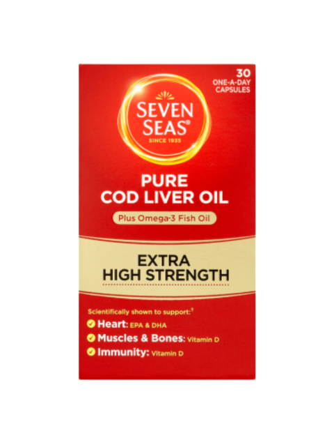 Seven Seas Cod Liver Oil Extra High Strength -30 Capsules