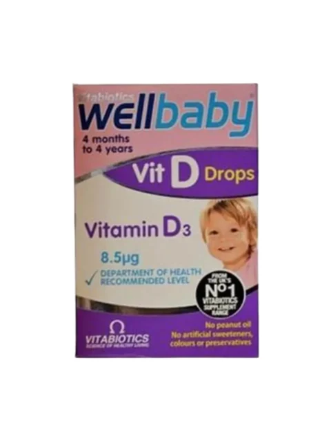 WellBaby Vitamin D3 Multivitamin Drops -30ml