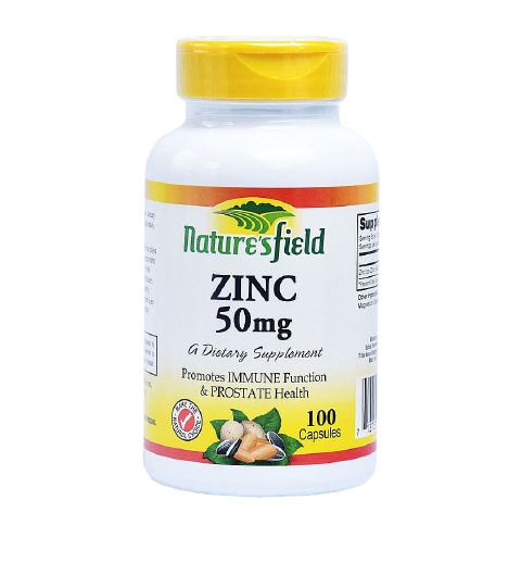 Nature's Field Chelated Zinc -100 Tablets