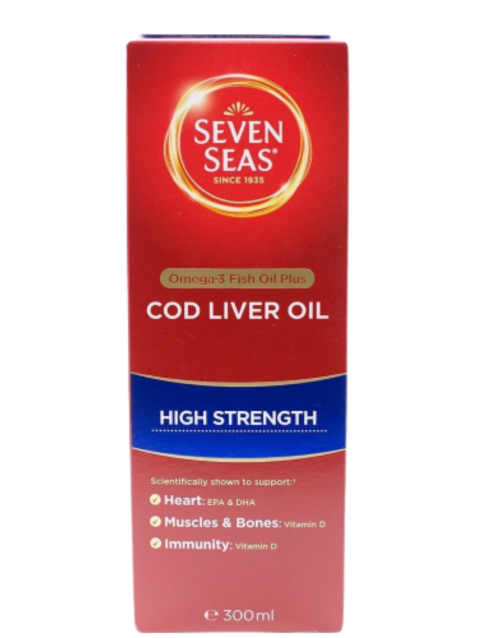 Seven Seas Cod Liver Oil High Strength -300ml