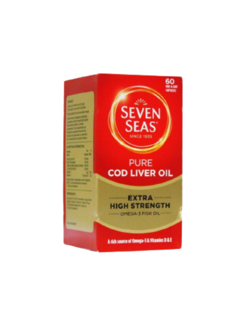 Seven Seas Cod Liver Oil Extra High Strength -60 Capsules