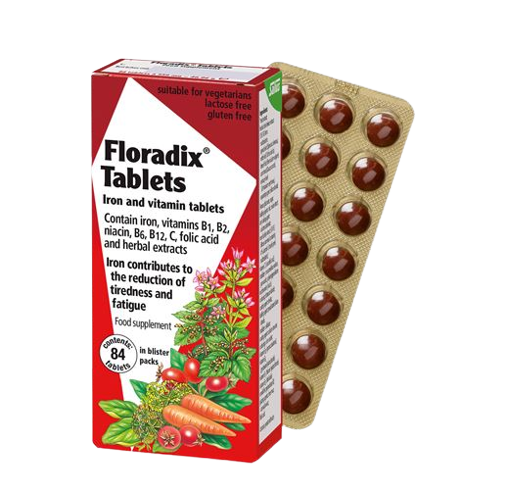 Floradix Iron + Vitamins - 84 Tablets