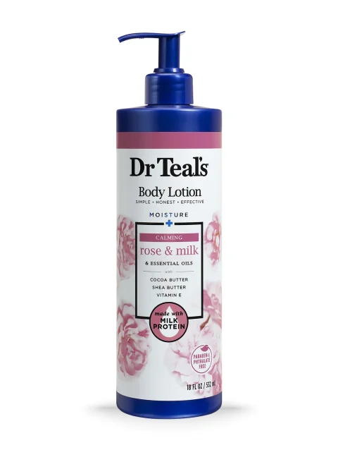 Dr Teal’s Body Lotion Calming Rose & Milk – 532ml