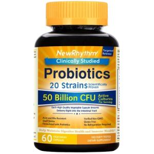 New Rhythm Probiotics for Digestive Health and Immune System (60Caps)
