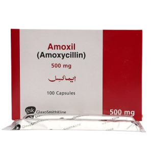 Glaxosmithkline Amoxil (250mg x 100Caps)(Per Card)