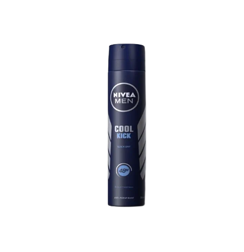 NIVEA MEN Cool Kick Deodorant instantly offers a great feeling of revitalizing freshness while it protecting reliably all day long. The mild Cool-Care formula revitalizes the body and regulates perspiration effectively.