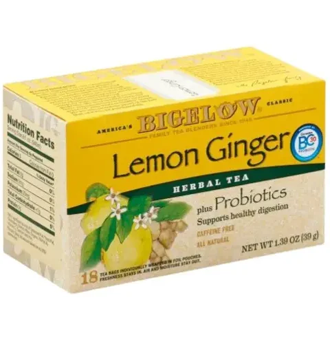 Bigelow Lemon Ginger Herbal Tea (39g)