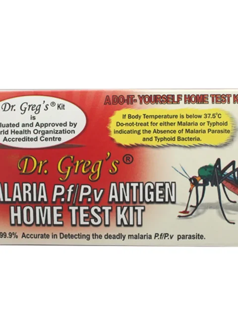 Dr Greg's Malaria P.f Antigen Home Test Kit from HTS Plus