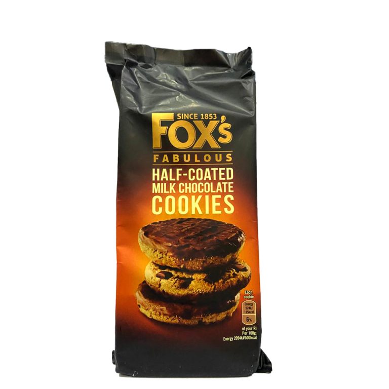 Fox Fabulous Half-Coated Milk Chocolate Cookies