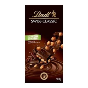 Lindt Swiss Roasted Hazelnut Dark (100g)