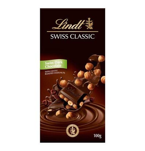 Lindt Swiss Roasted Hazelnut Dark (100g)