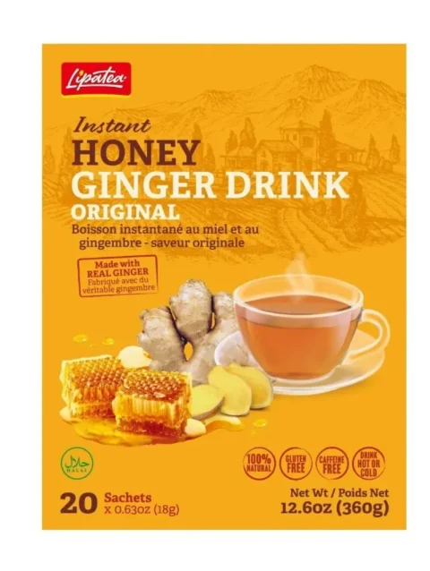 lipatea Instant Honey Ginger Drink | 12.6oz (360g)