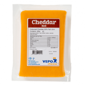 Vepo Red & White Chedder Block 0.25kg