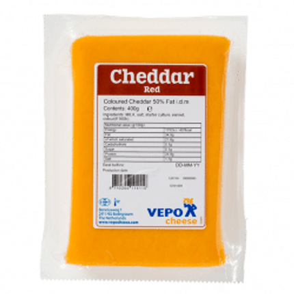 Vepo Red & White Chedder Block 0.25kg