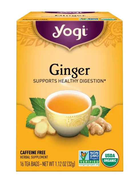 Yogi Ginger Tea | 16 Tea Bags (1.12 oz. 32g) from HTS Plus