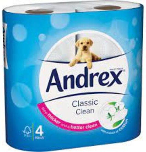 Andrex Classic Clean Toilet Tissue 4 Rolls