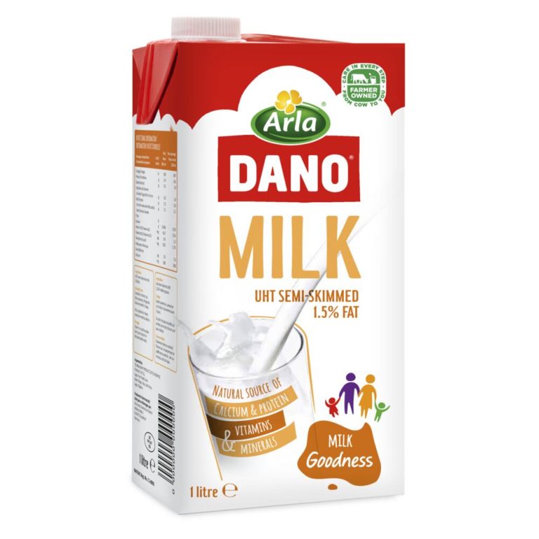 Arla Dano Milk UHT Semi-Skimmed (1 Litre)